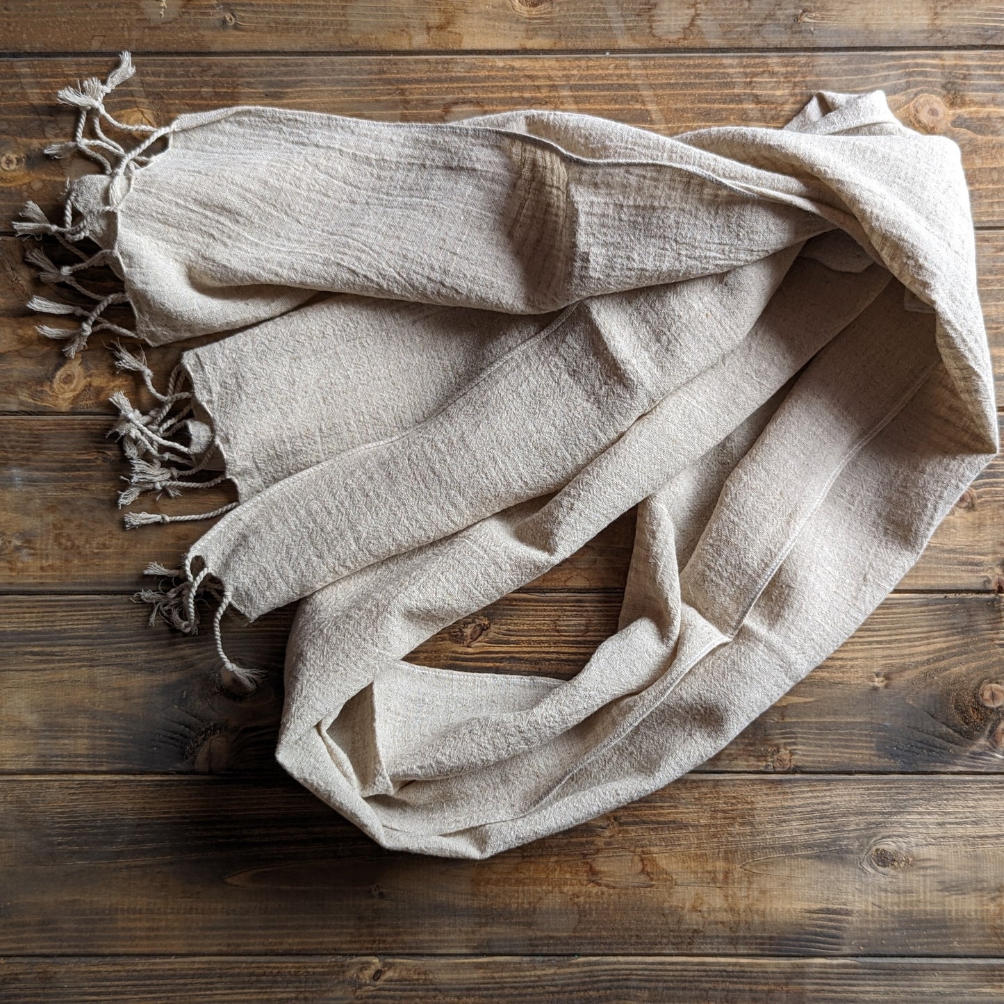 Blank Scarves For Dyeing and Batik - Cotton and Linen Mix Scarf - Textile Traders