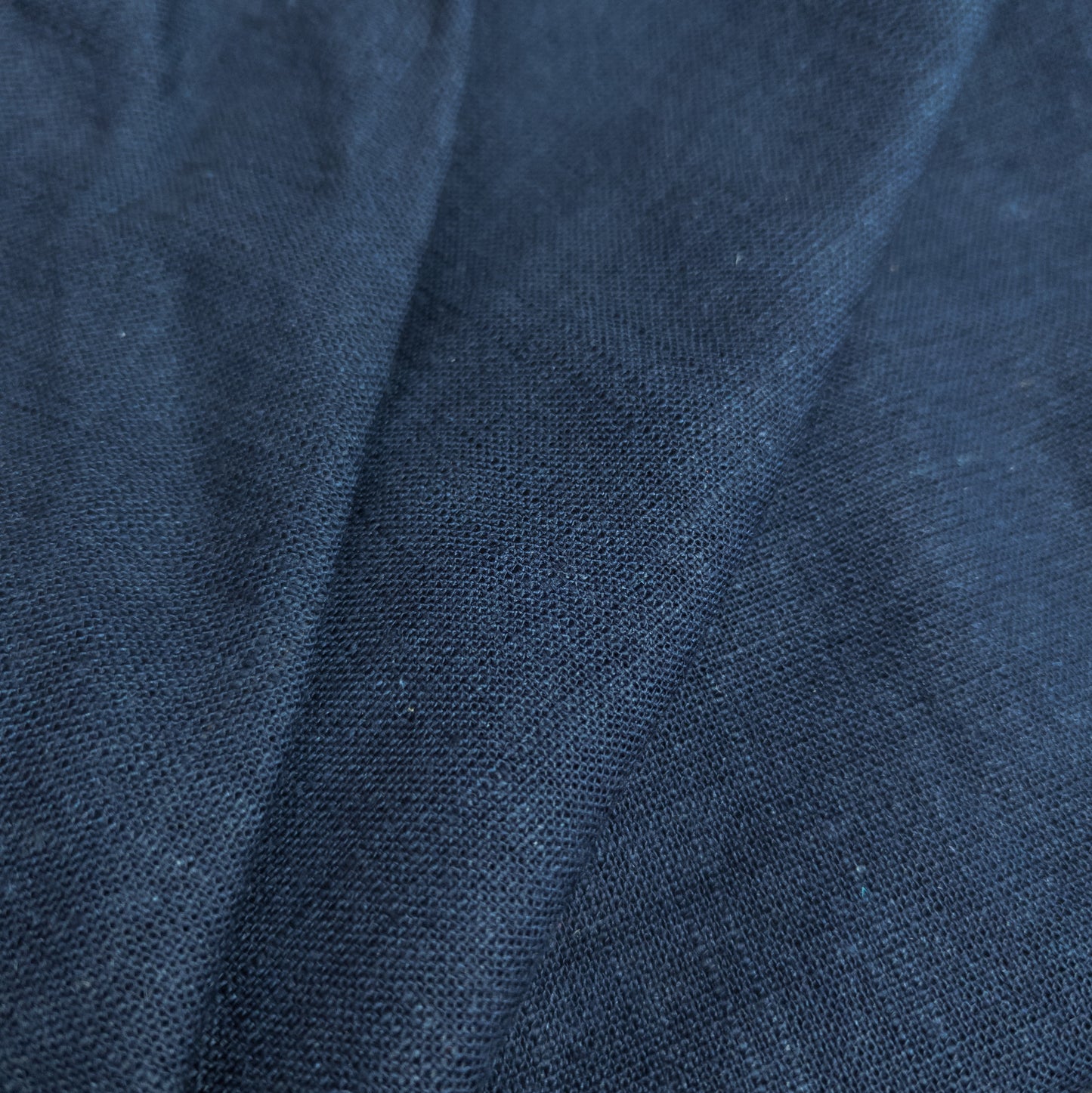 Medium Weight Indigo Hemp Remnant | 150cm x 140cm - Textile Traders
