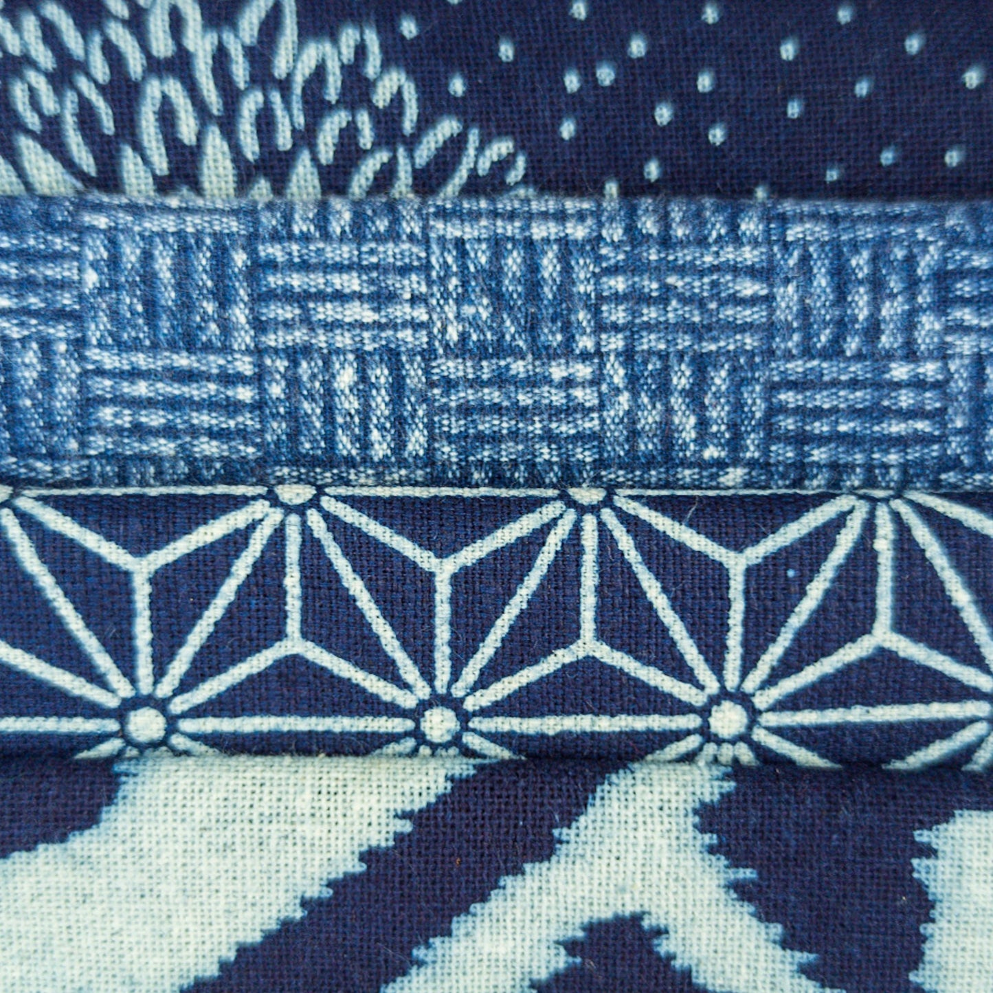 Fat Quarter Set - Inviting Indigo Fabric - 4 pack - Textile Traders