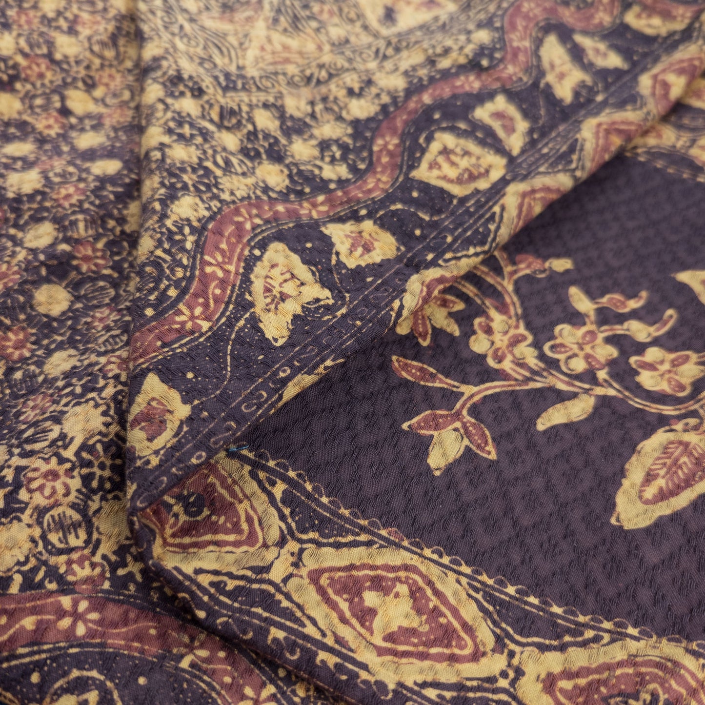 Intricate Batik Shawl | Handmade Indonesian Batik | 1.2 x 1.9m - Textile Traders