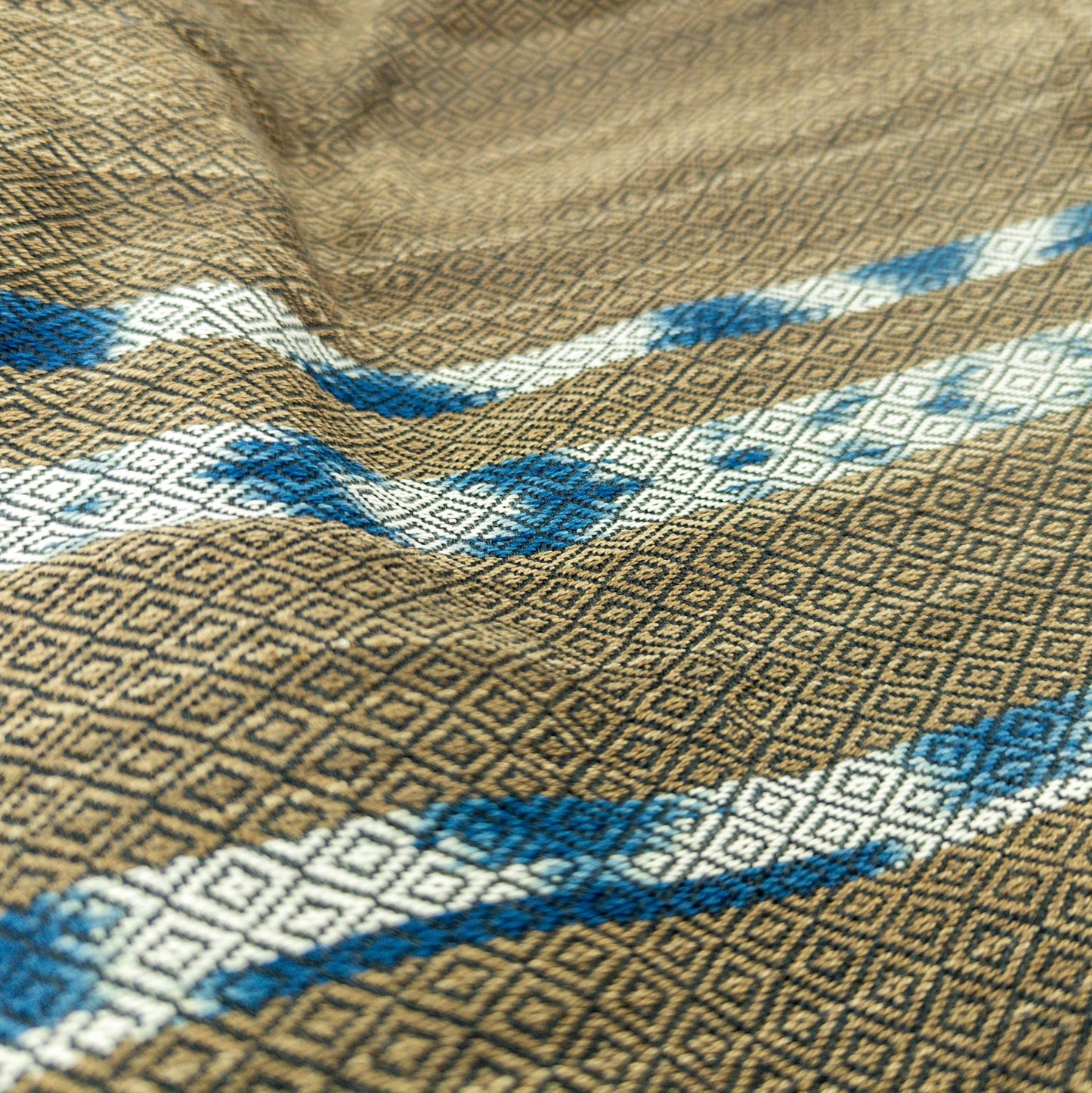 Handwoven Shawl | Ebony & Indigo Plant Dyes | 1.8m x 60cm - Textile Traders
