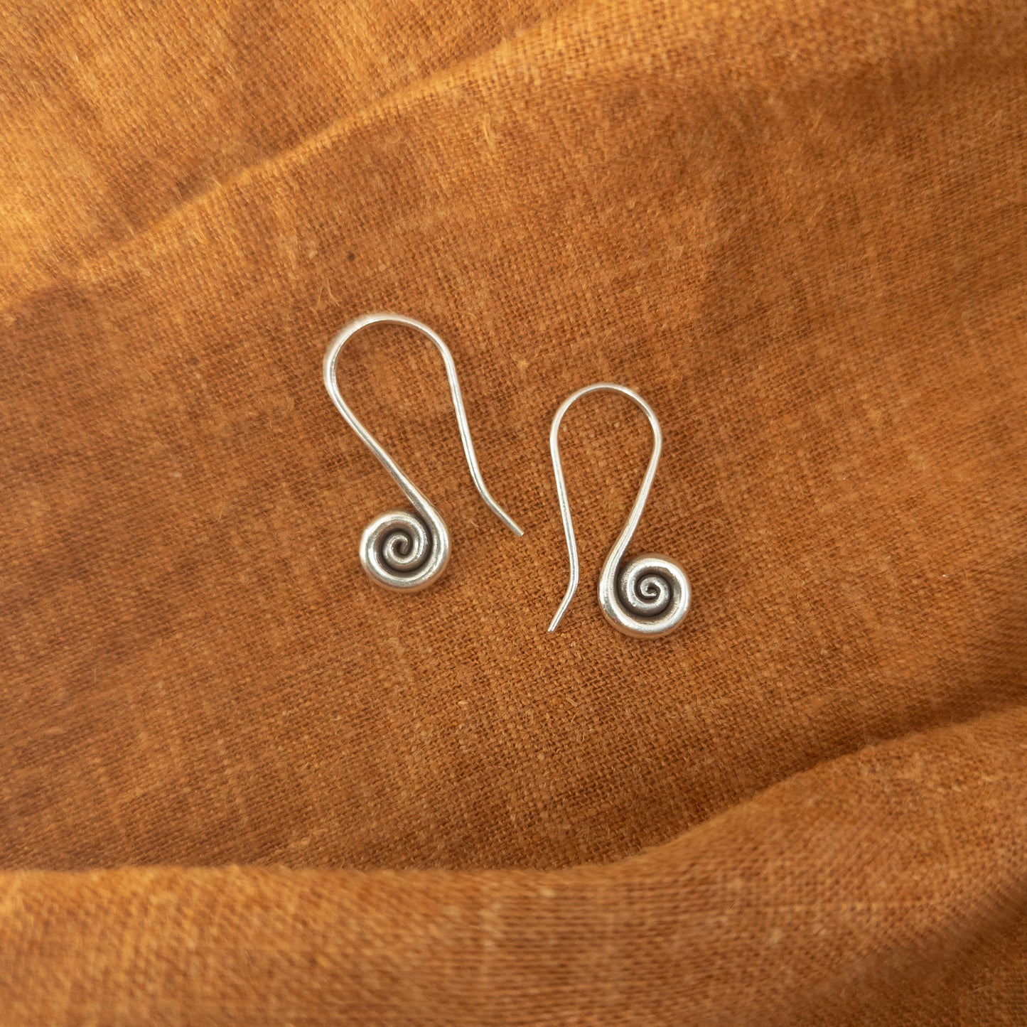 Silver Spiral Earrings | Handmade Tribal Jewellery