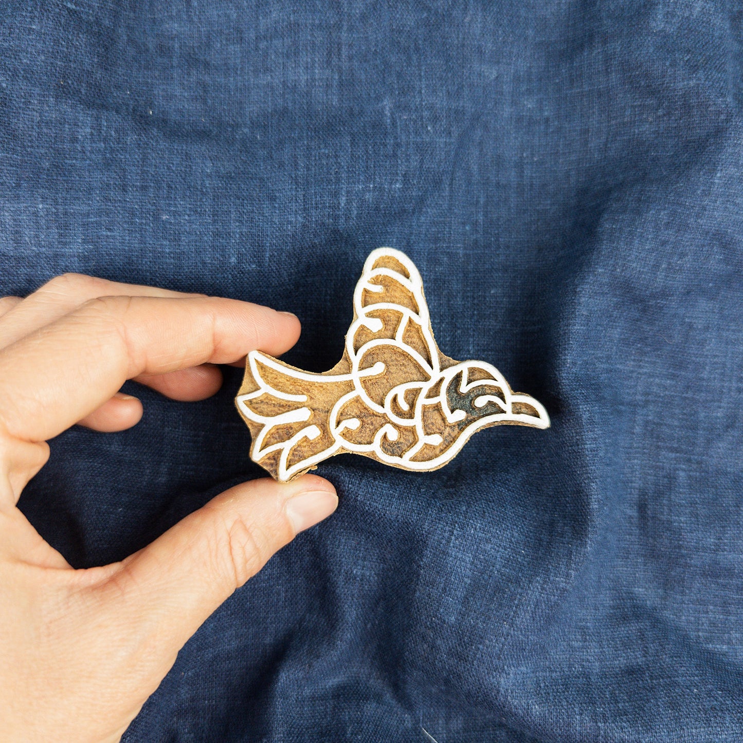 Wooden Flying Bird Stamp | Indian Blockprint Stamps