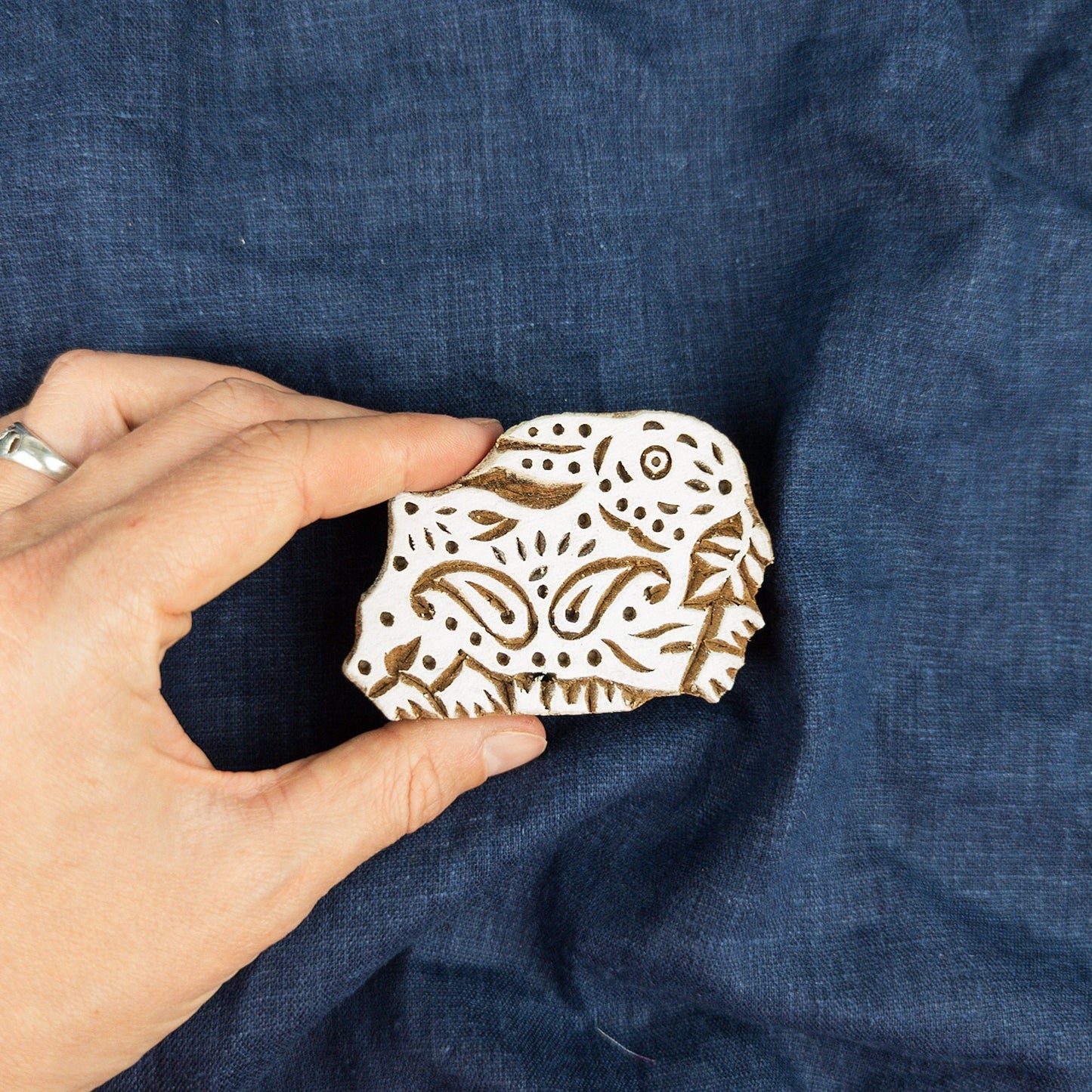 Folk Rabbit Stamp | Indian Wooden Printing Blocks - Textile Traders