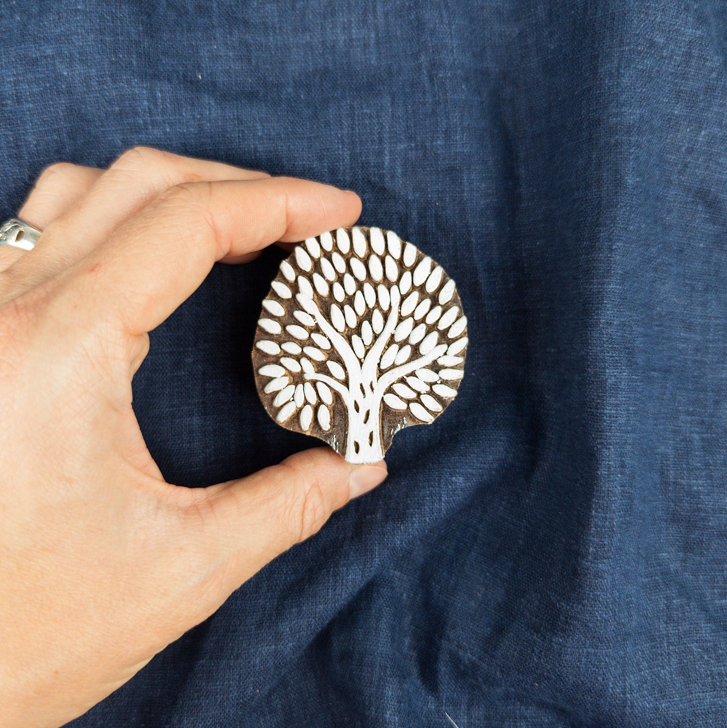 Spring Tree Wooden Printing Block | Fabric Printing and Batik Tools