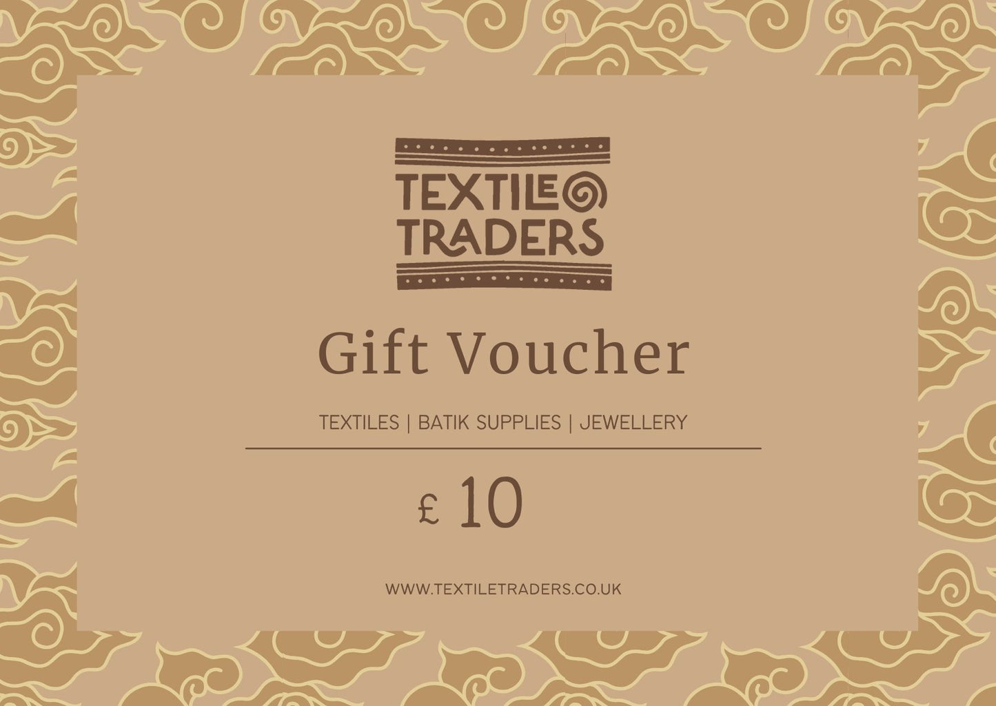 £10 Textile Traders Gift Voucher - Textile Traders