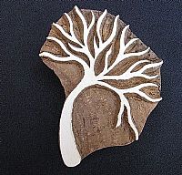 Photo of our Thorn tree printing block