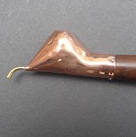 Medium-wide spout canting - teak handle