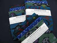 Photo 5 of our Blue and Green Ikat 4 fat quarters