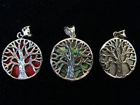 Photo 5 of our Round Tree of Life silver pendant