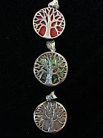 Photo 6 of our Round Tree of Life silver pendant