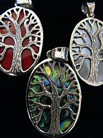 Photo 2 of our Oval Tree of Life silver pendant