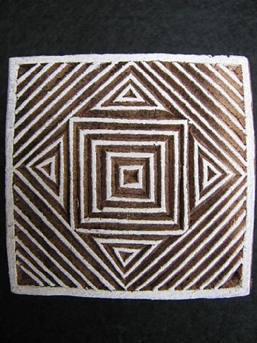 Photo of our Maze square printing block
