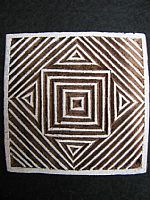 Photo 1 of our Maze square printing block