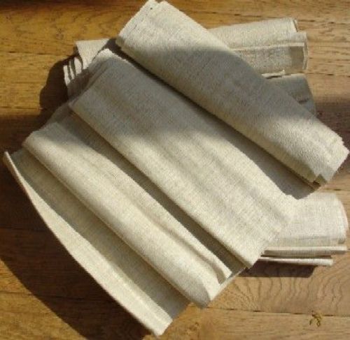 Photo of our Handwoven narrow hemp - natural undyed