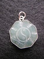 Jade yin yang pendant
