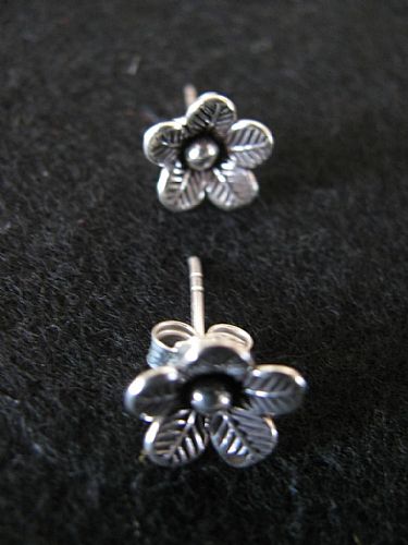 Photo of our Silver flower studs