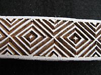 Photo 2 of our African diamonds border printing block