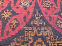 Photo 5 of our Burgundy and Black Ikat Fabric