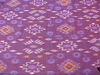 Photo 2 of our Aubergine and Mauve Ikat Fabric