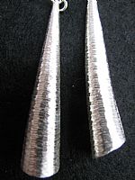 Photo 2 of our Silver trumpet earrings