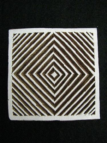 Photo of our African Square printing block