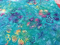Photo 4 of our Cotton Batik Fabric - Summer Meadow