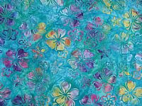 Photo 8 of our Cotton Batik Fabric - Summer Meadow