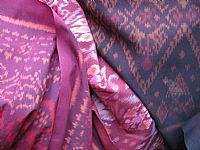Photo 6 of our Chestnut Brown Ikat Fabric