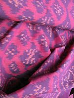 Photo 2 of our Deep Aubergines Ikat Fabric
