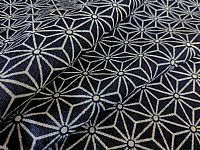 Indigo Fabric - Small Geometric Print