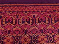 Photo 1 of our Maroon, Orange and Red Ikat