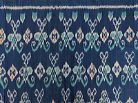 Photo 1 of our Blue and Turquoise Ikat Fabric