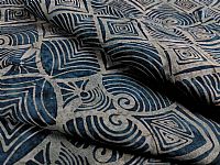 Cotton Batik Fabric - Spiral Checks