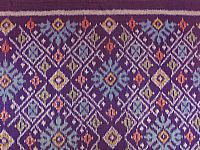 Photo 1 of our Colourful Purple and Blue Ikat Fabric