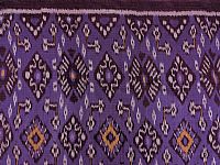 Purple and Yellow Ikat Fabric