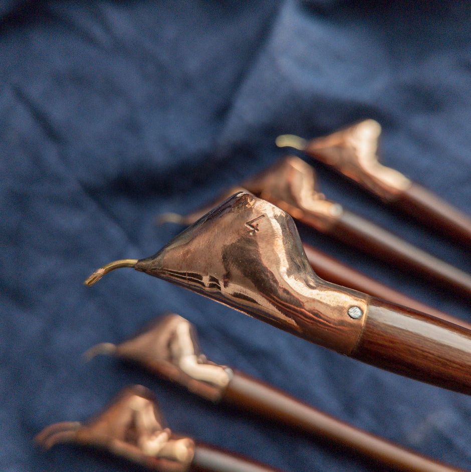 Copper Batik Tjanting | Teak Handled Java Cantings – Textile Traders