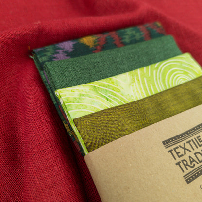 Fat Quarter Set - Gorgeous Green Fabric - 4 pack