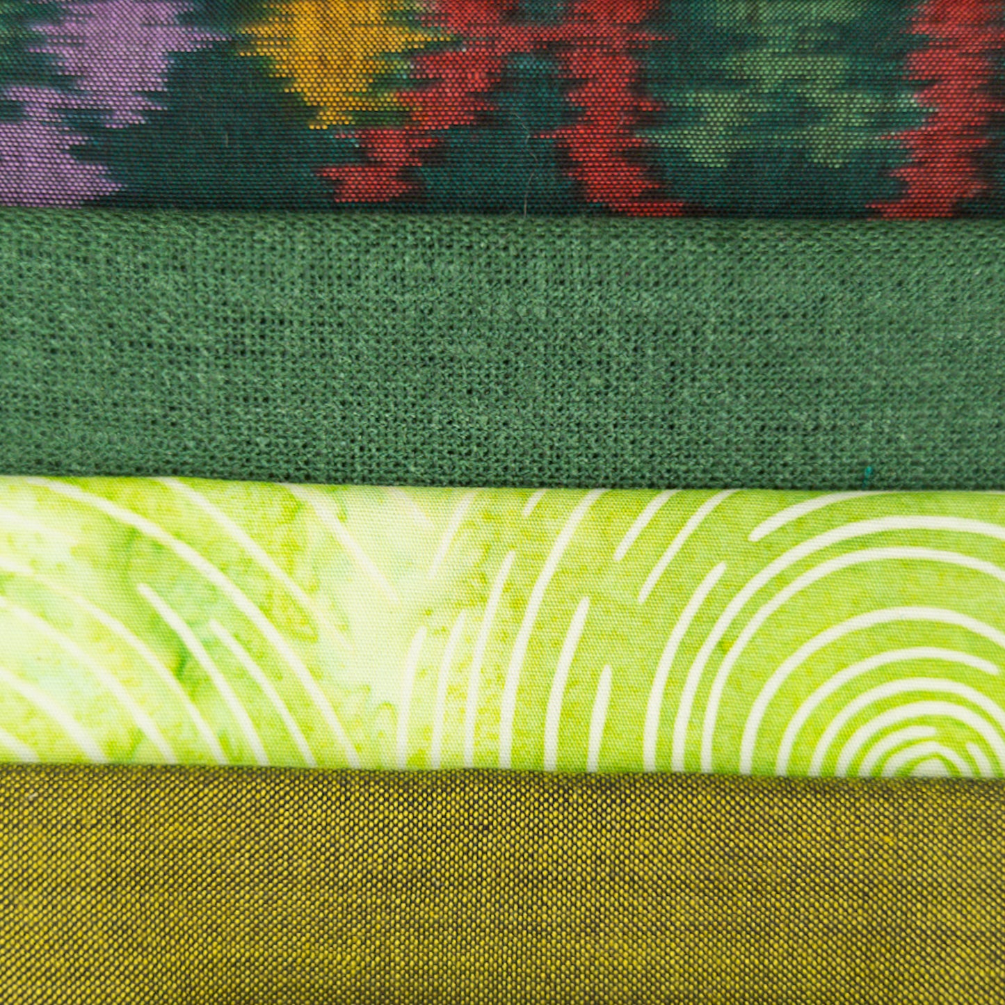 Fat Quarter Set - Gorgeous Green Fabric - 4 pack
