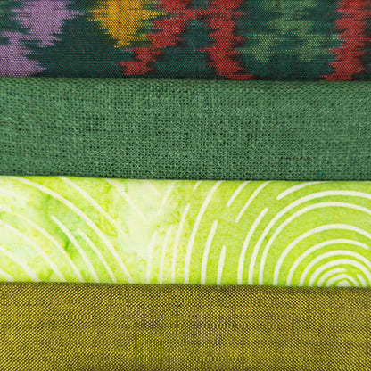 Fat Quarter Set - Gorgeous Green Fabric - 4 pack