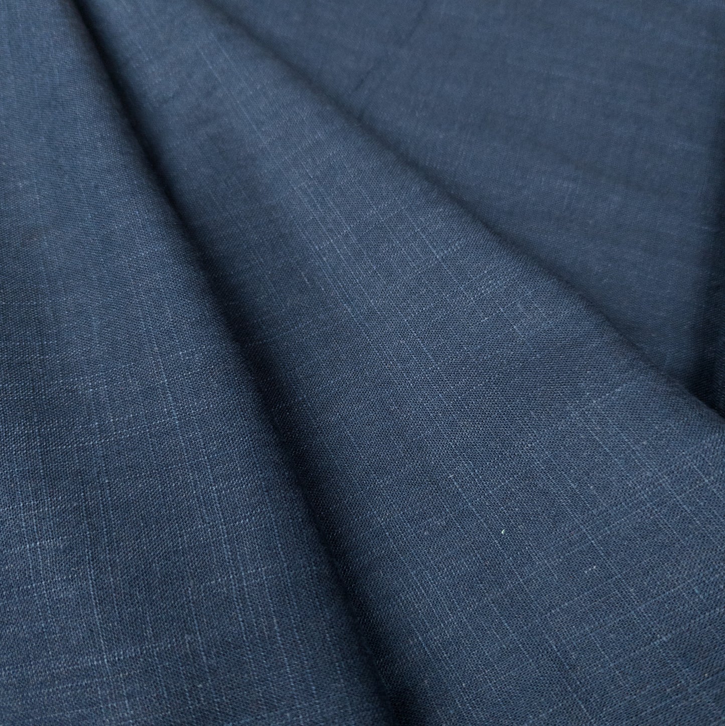 Fine Weight Indigo Hemp Remnant | 50cm x 135cm - Textile Traders