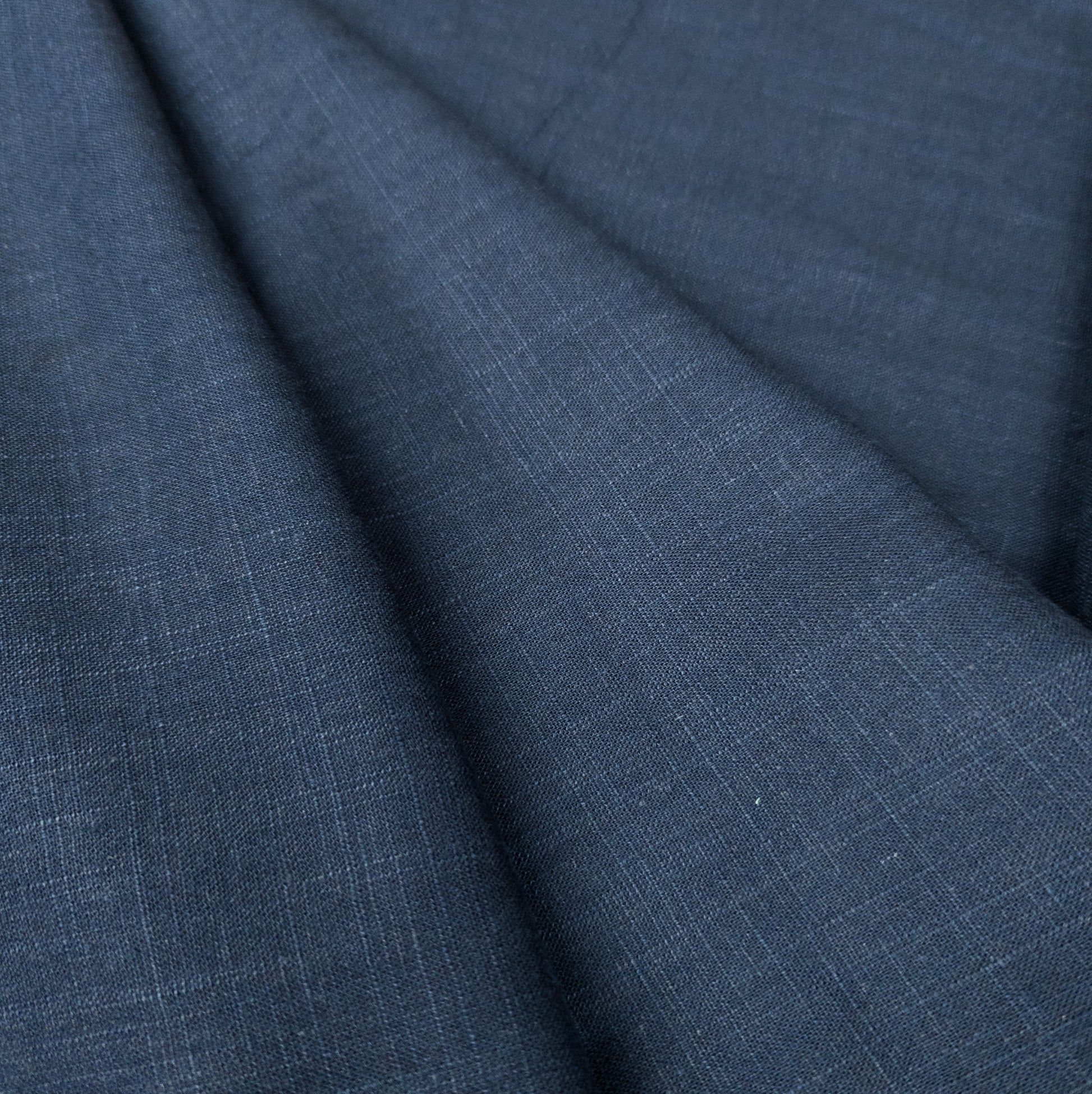 Fine Weight Indigo Hemp Remnant | 50cm x 135cm - Textile Traders