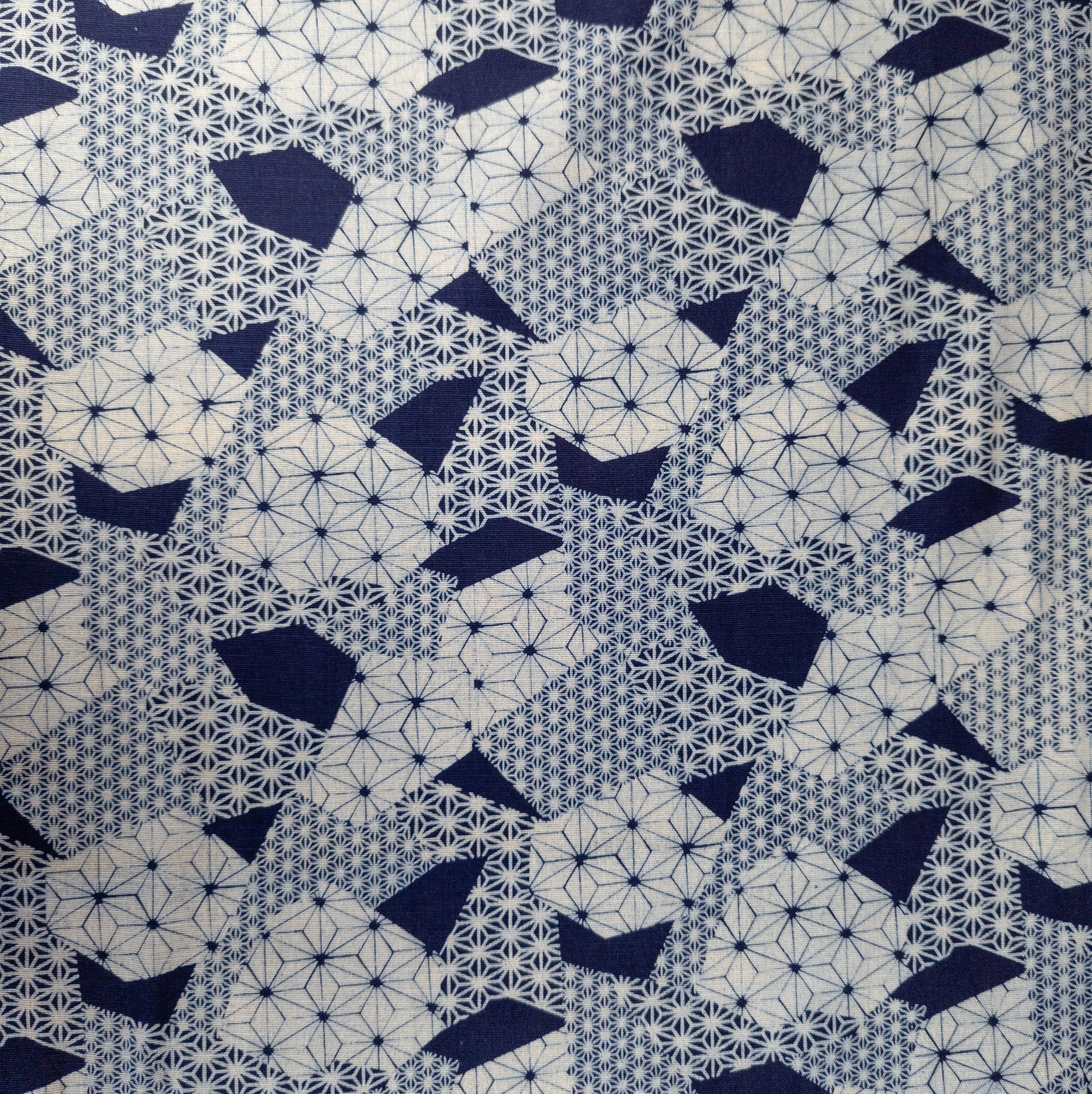 Japanese Indigo Fabric - Patchwork Design | UK Fabric By The Metre ...
