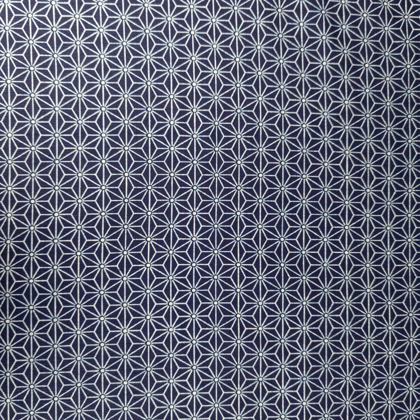 Japanese Star Print Fabric | Indigo Quilting Fabrics | 112cm Wide
