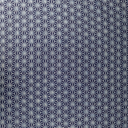 Japanese Star Print Fabric | Indigo Quilting Fabrics | 112cm Wide