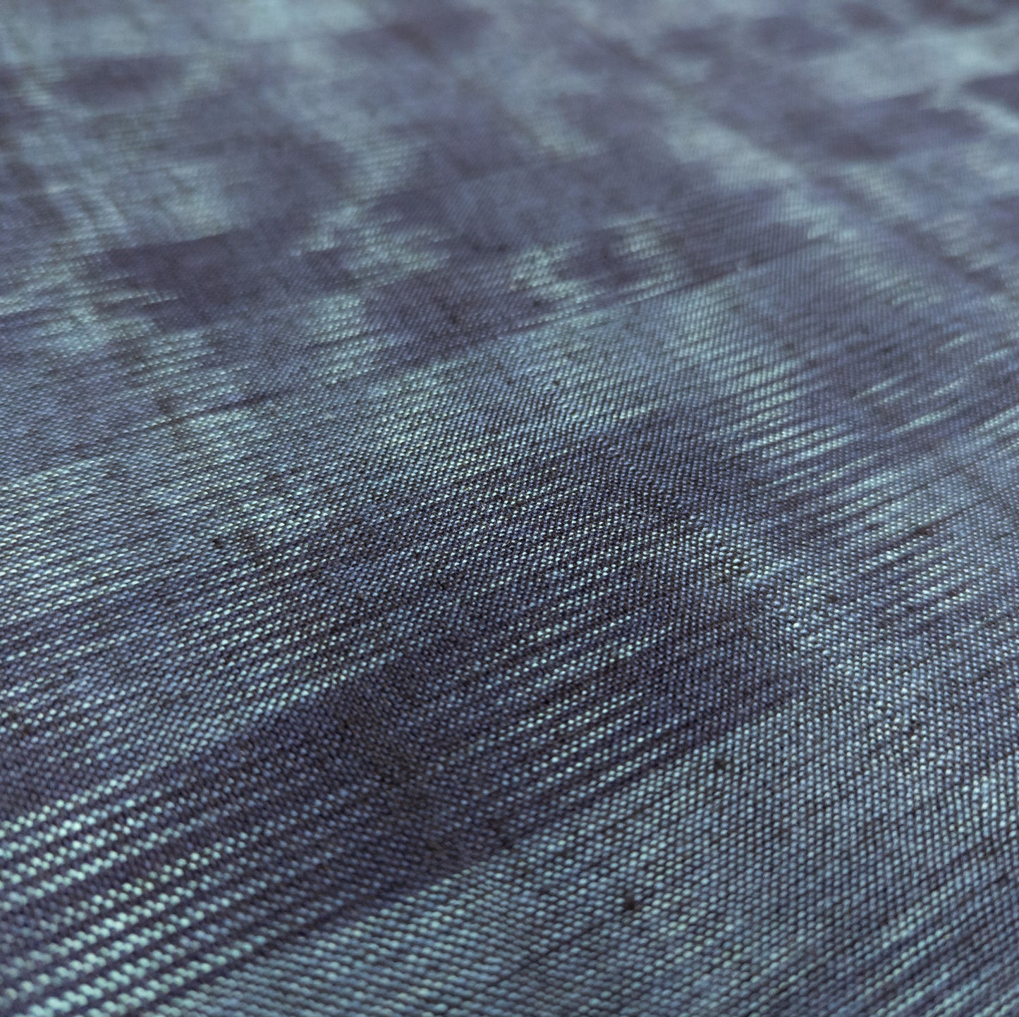 Indigo & Turquoise Handwoven Ikat Fabric - 94cm Wide | Cotton | Chiang Mai