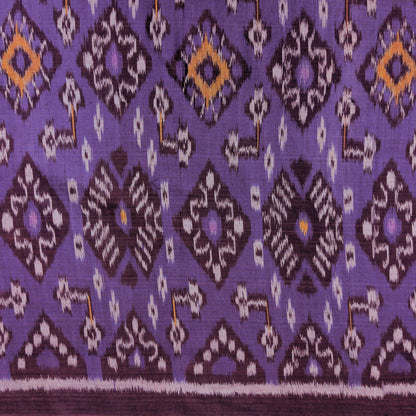 Deep Purple Ikat Fabric  - Traditional Indonesian Textiles By The Metre
