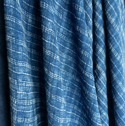 Woven Check Indigo Cotton Fabric | 100% Cotton - Textile Traders