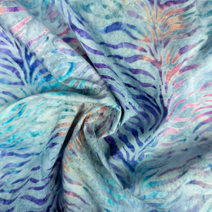 Modern Javanese Batik Fabric in Pastel Colours