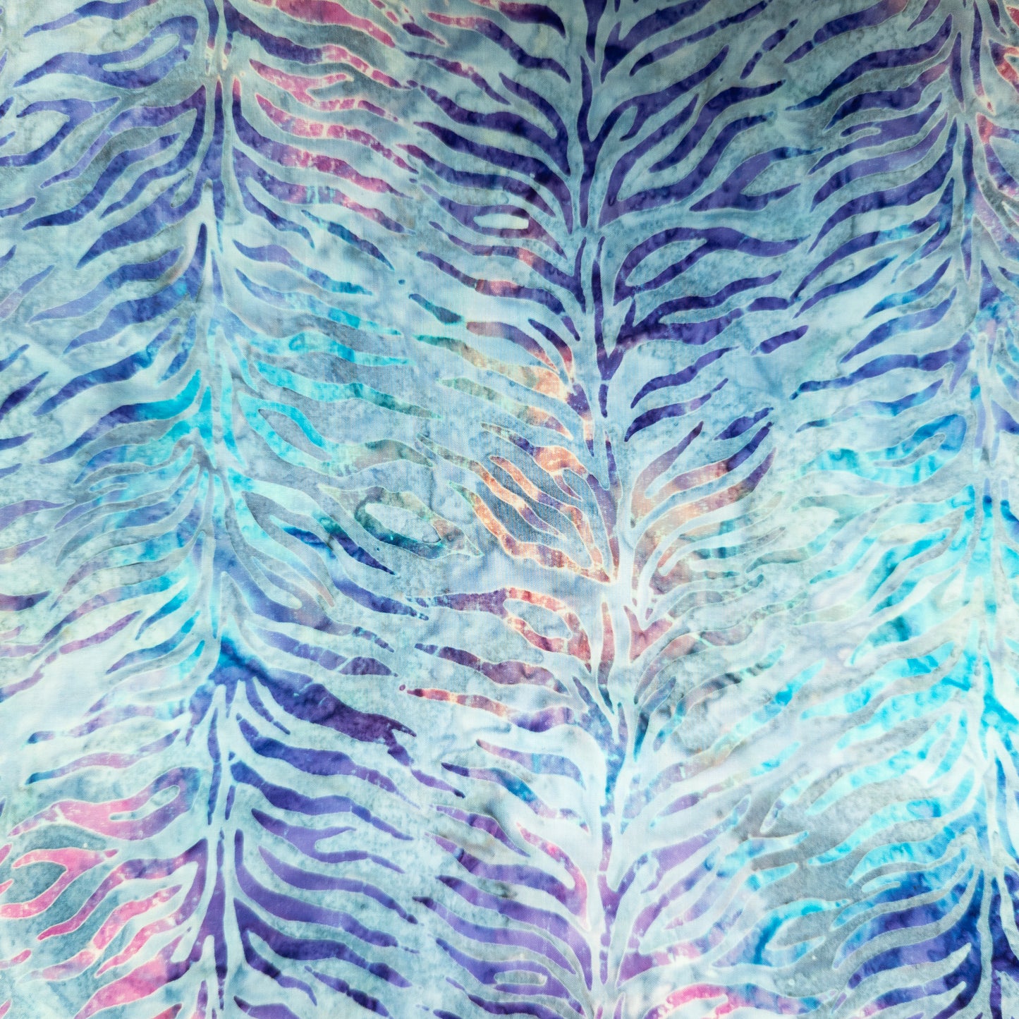 Batik Quilting Fabric - Pastel Ferns